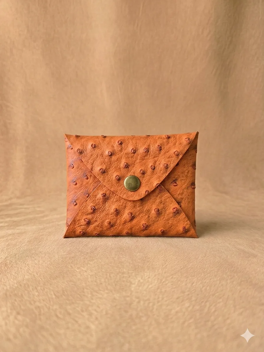 Porte-cartes ~ Empreinte d'Autruche