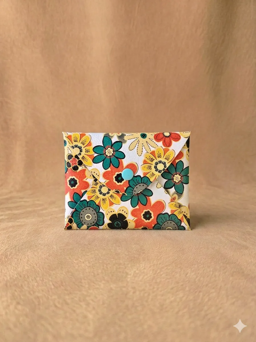 Porte-cartes ~ Toile Vintage 70's