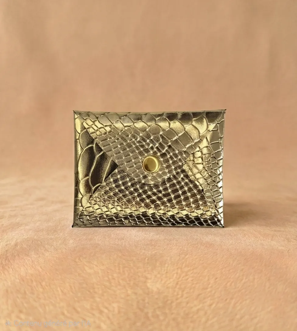 Porte-cartes ~ Doré Éclatant
