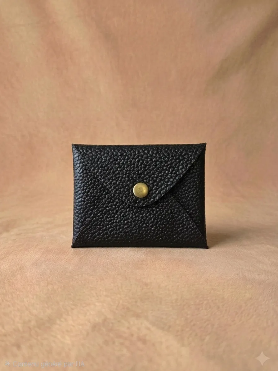 Porte-cartes ~ Noir Caviar